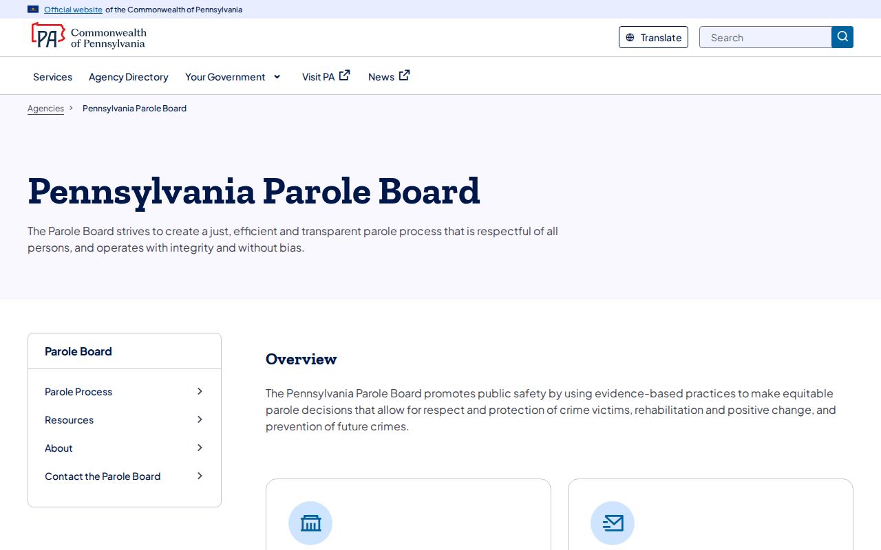 Elk County arrest history Pennsylvania Parole Board information